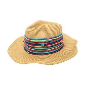 Birnayta Pink Multi Cord Band Unchained Panama Hat