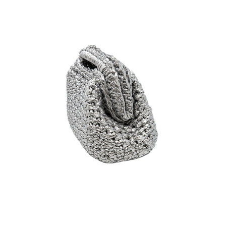 Recta Silver Clutch Bag
