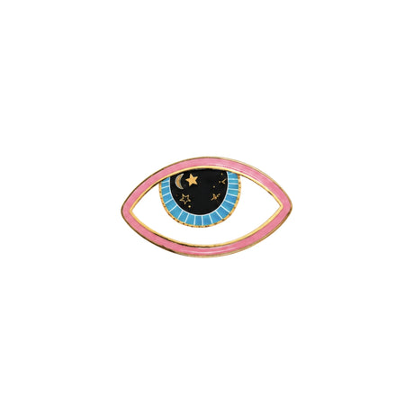 Noorena Pink Celestial Evil Eye Ceramic Magnet