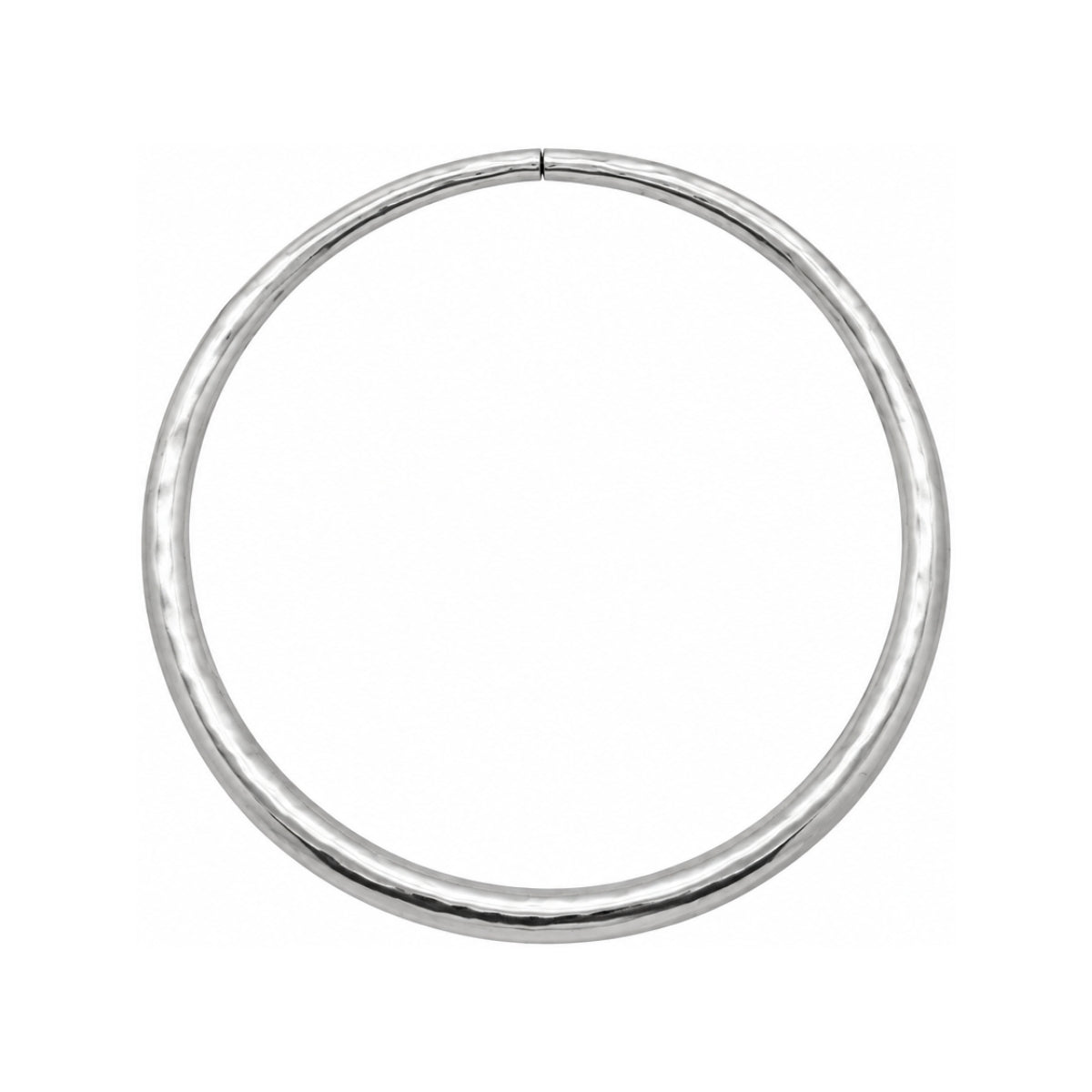 You & Eye Silver Plated Tube Open Collar Choker