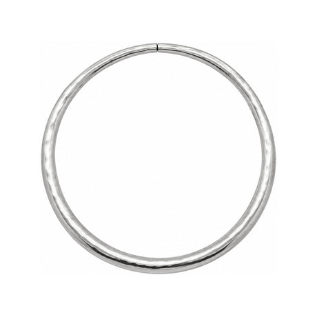 You & Eye Silver Plated Tube Open Collar Choker