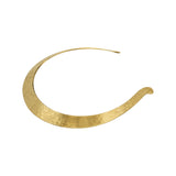 Hammered Slim Band Open Collar Choker