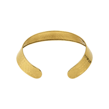 Hammered Wide Band Open Collar Choker