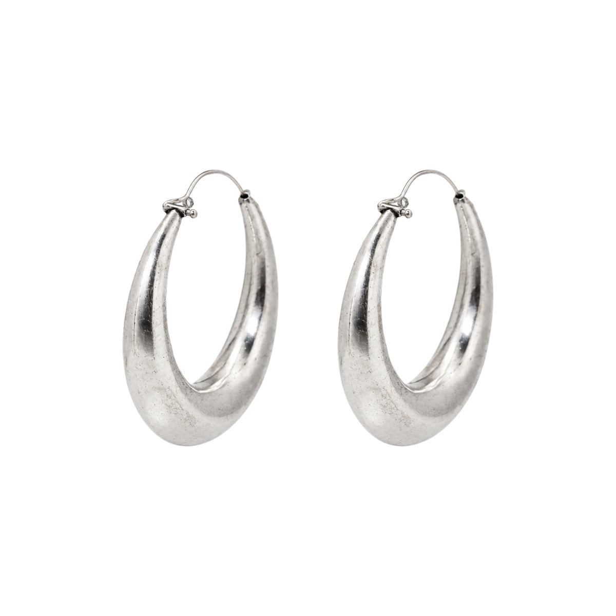 Chunky Tapered Hoop Earrings