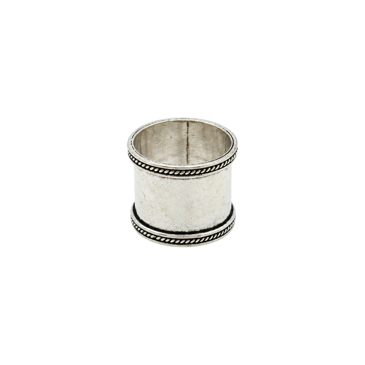 Gray Moonstone Hammered Ring