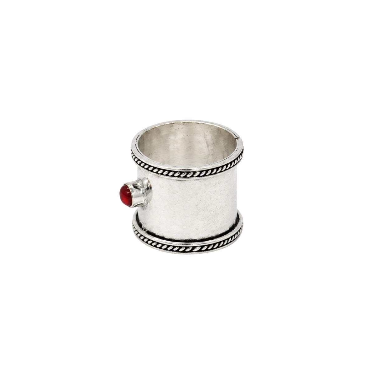 Carnelian Hammered Ring