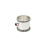Carnelian Hammered Ring