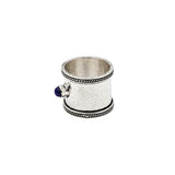 Lapis Lazuli Hammered Ring