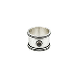 You & Eye Labradorite Hammered Wide Band Ring