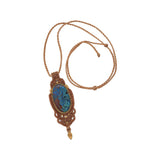 You & Eye Blue Chrysocolla Macrame Necklace