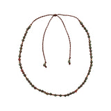 You & Eye Unakite Gemstone Beaded Thread Necklace