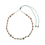 You & Eye Unakite Chip Beaded Thread Necklace