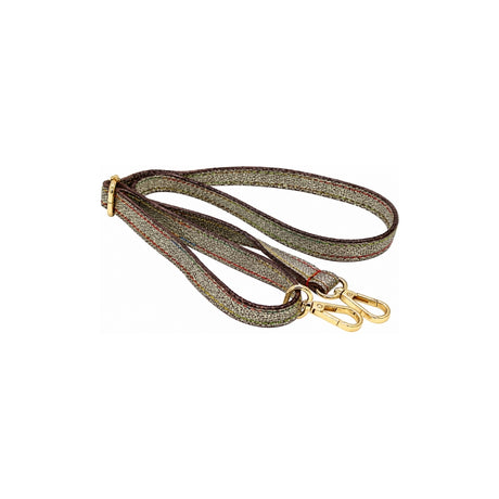 Brown Emerald Snake Print Pouch