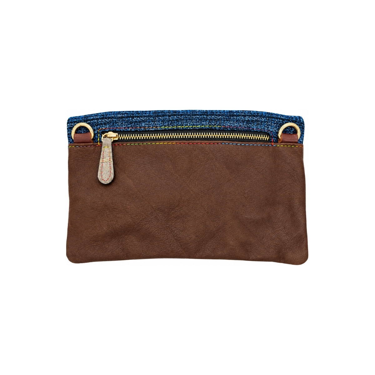 Blue Sparkle Plaid Minilie Clutch Bag