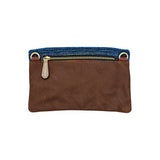 Blue Sparkle Plaid Minilie Clutch Bag
