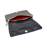 Blue & Snake Print Surf & Turf Clutch Bag