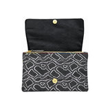Blue & Snake Print Surf & Turf Clutch Bag
