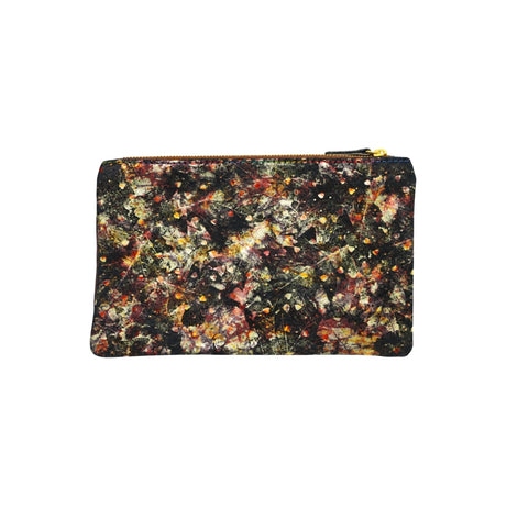 Plum Jacquard Surf & Turf Clutch Bag