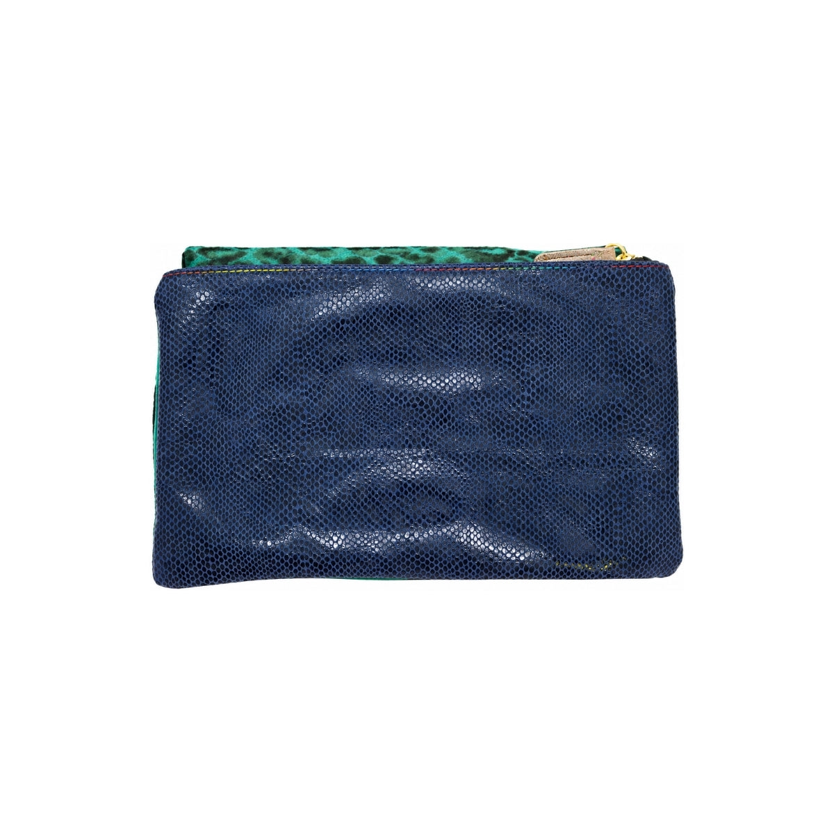 Green Leopard Maxi Surf & Turf Clutch Bag