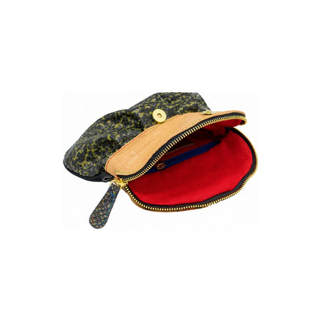 Leopard Fur Tight Rope Dancer Clutch