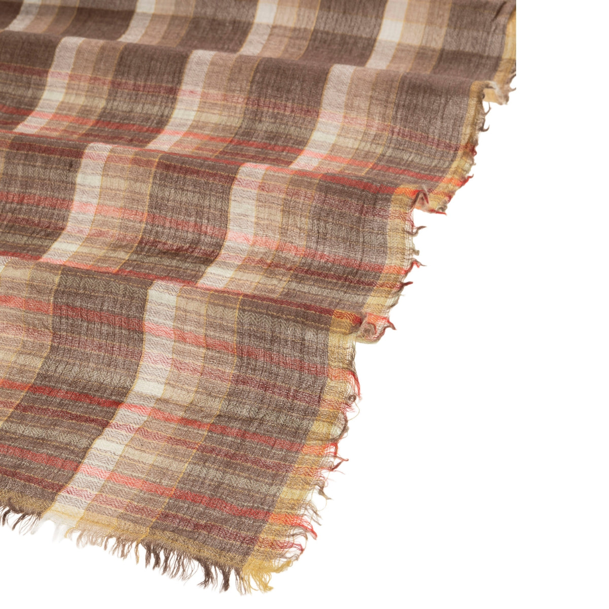 Brown Plaid Scarf