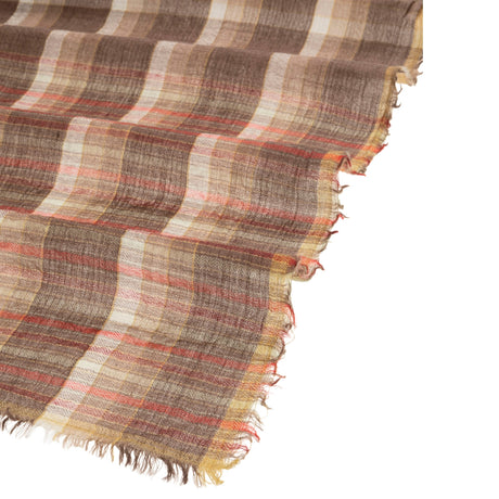 Brown Plaid Scarf