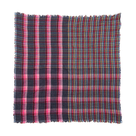 Pink Plaid Scarf