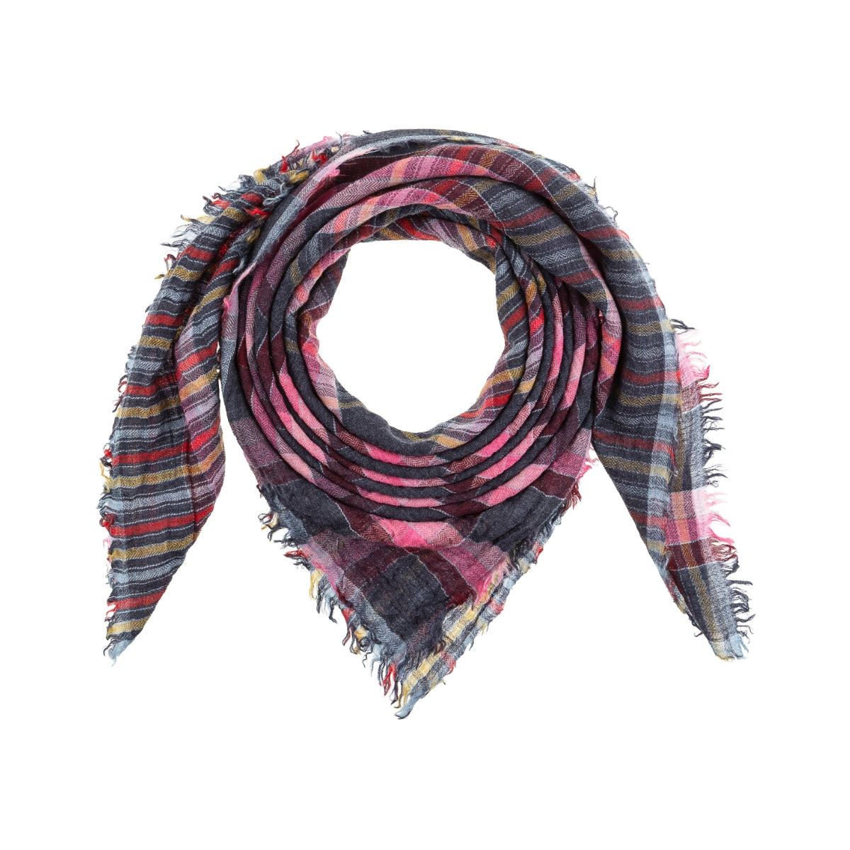 Pink Plaid Scarf