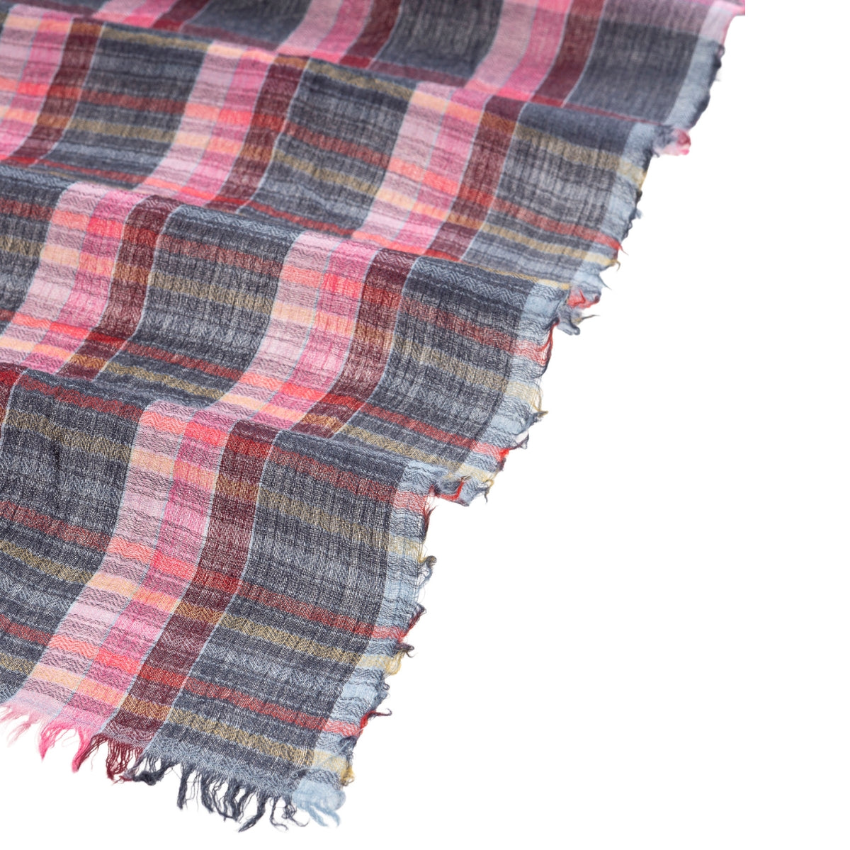 Pink Plaid Scarf