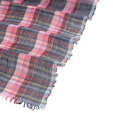Pink Plaid Scarf