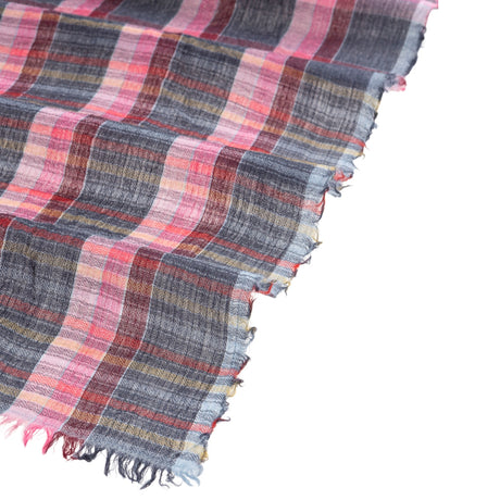 Pink Plaid Scarf