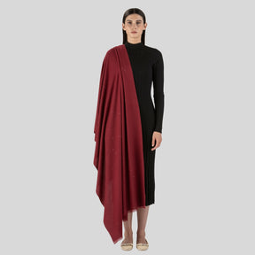 Alex.Max Burgundy Sparkle Shawl