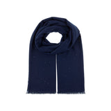 Alex.Max Navy Sparkle Shawl