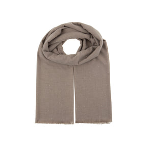 Alex.Max Taupe Sparkle Shawl