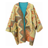 You & Eye Vintage Tribal Pattern Quilted Kantha Patchwork Reversible Long Jacket