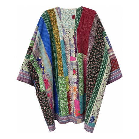 Vintage Striped Quilted Kantha Reversible Jacket