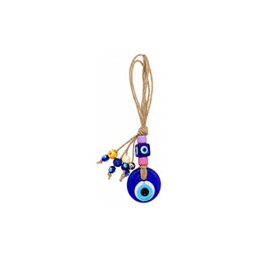 You & Eye Small Evil Eye Wall Hanging Decor with Purple Beads