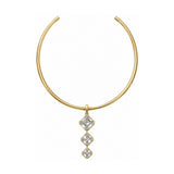 Romy Collection Three Stone Drop Choker