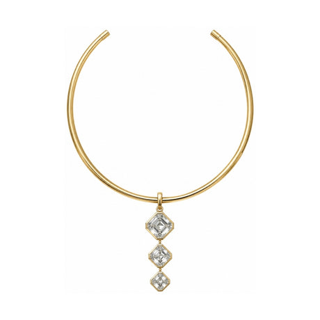 Romy Collection Three Stone Drop Choker