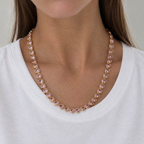 Pink Heart Necklace