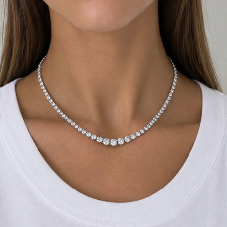 Graduated Tennis Necklace