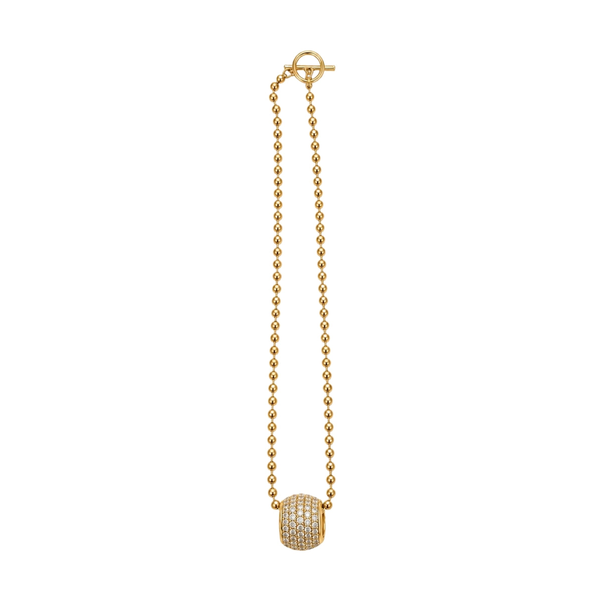 Romy Collection Cylinder Charm Ball Chain Necklace