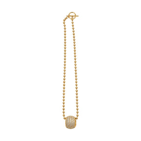 Romy Collection Cylinder Charm Ball Chain Necklace