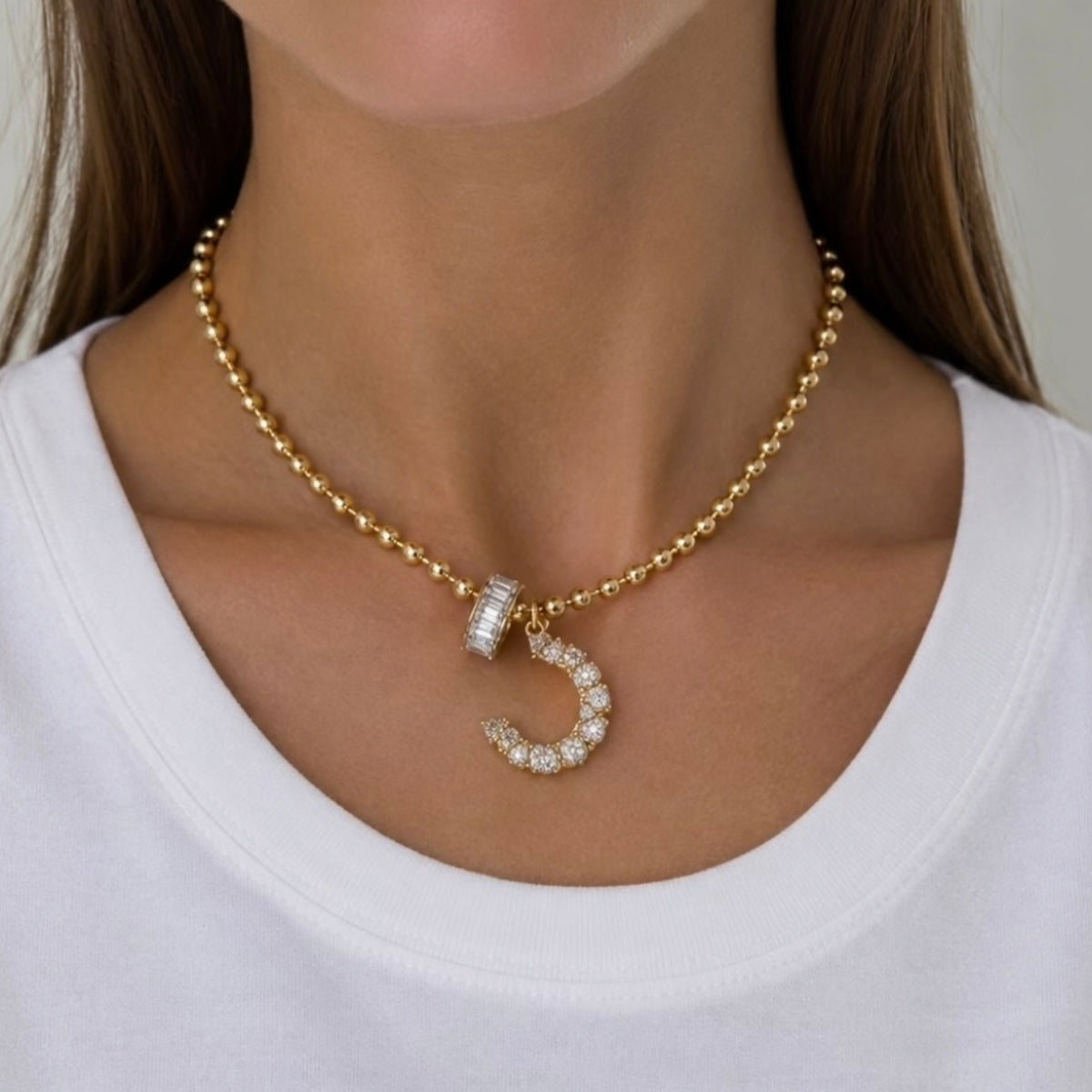 Horse Shoe Charm Necklace