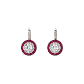 Romy Collection Pink Halo Drop Earrings