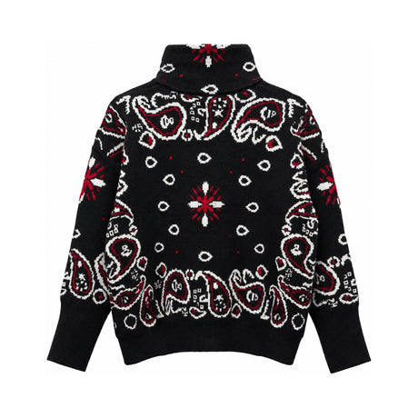 Black Bandana Zip Jacket