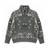 You & Eye Dark Grey Bandana Zip Jacket