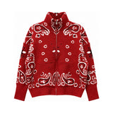 You & Eye Red Bandana Zip Jacket