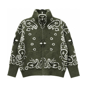 You & Eye Khaki Bandana Zip Jacket