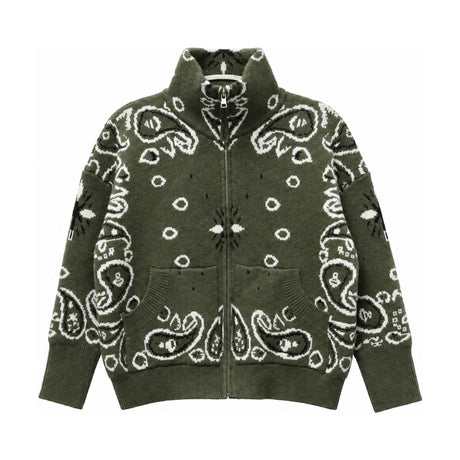 You & Eye Khaki Bandana Zip Jacket